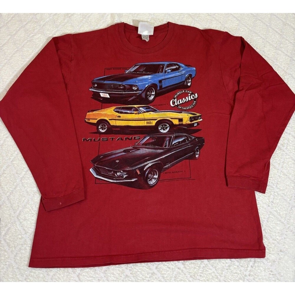 Vintage 90s Cadre Athletic Muscle Car Classics Of 60s & 70s Shirt Size Large